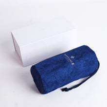 Load image into Gallery viewer, Hexagon watch roll v2 - Black Leather with blue interior