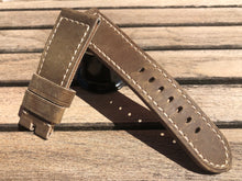 Load image into Gallery viewer, Panerai Asso Olive leather strap in 26/22 mm