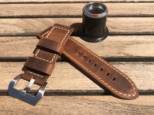 Panerai Brown leather strap in 24/24 mm