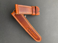 Load image into Gallery viewer, Panerai Ox Blood brown leather strap in 24/22 mm