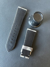 Load image into Gallery viewer, Panerai Python strap black and white 26/22 mm