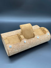 Load image into Gallery viewer, Watch Roll Slide System Storage - Cork wood beige interior - 3 slots